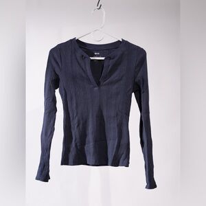 Maeve by Anthropologie Split-Neck Top